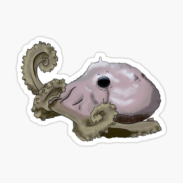 Pink Octopus Sticker