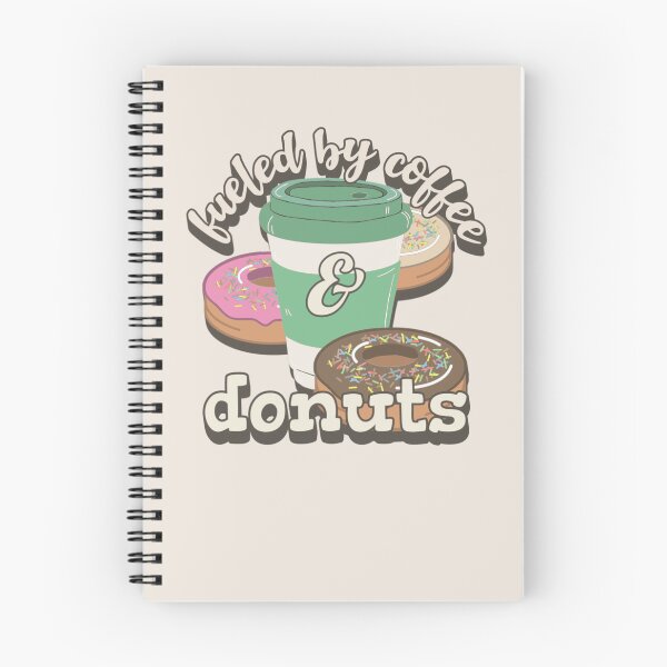Item preview, Fueled By Coffee And Donuts Fun Slogan designed and sold by TrulyEpoque.