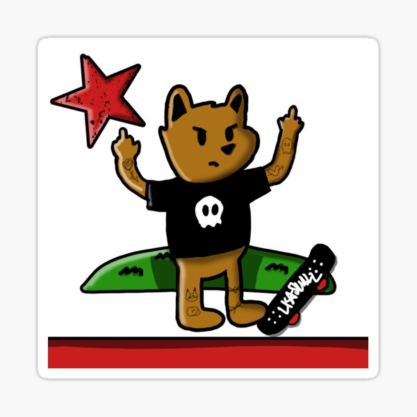 California Flag Bear Rebel Sticker For Sale By Santalisapier Redbubble