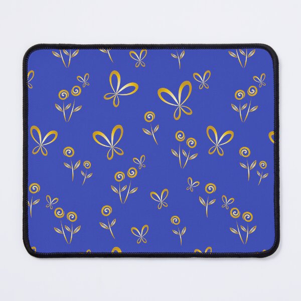 Item preview, Golden print of flowers and butterflies in silhouettes designed and sold by Martapp.