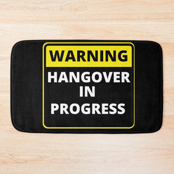 Item preview, Funny Warning Sign - Hangover In Progress designed and sold by justbejoker.