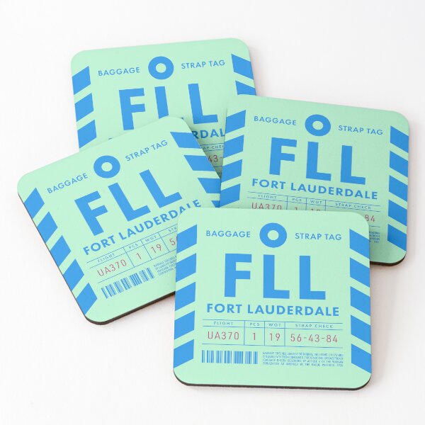 Item preview, Luggage Tag D - FLL Fort Lauderdale USA designed and sold by VoodooCircus.