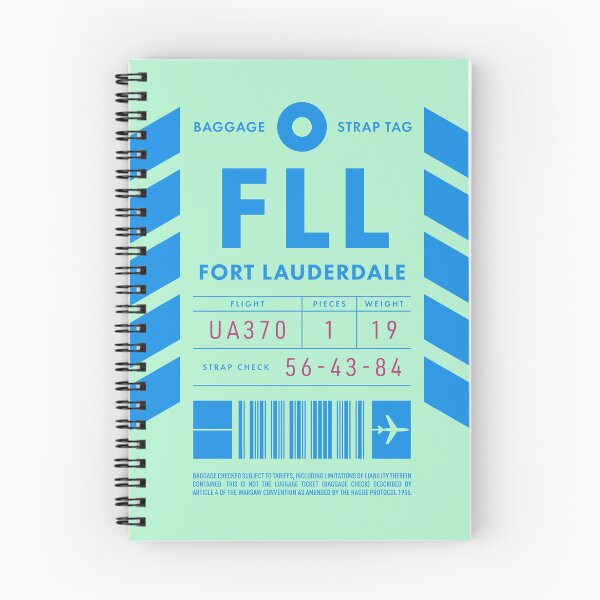 Item preview, Luggage Tag D - FLL Fort Lauderdale USA designed and sold by VoodooCircus.