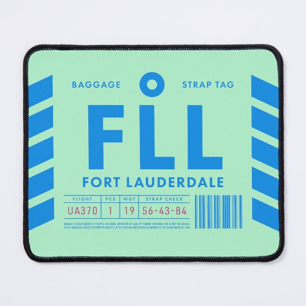 Item preview, Luggage Tag D - FLL Fort Lauderdale USA designed and sold by VoodooCircus.