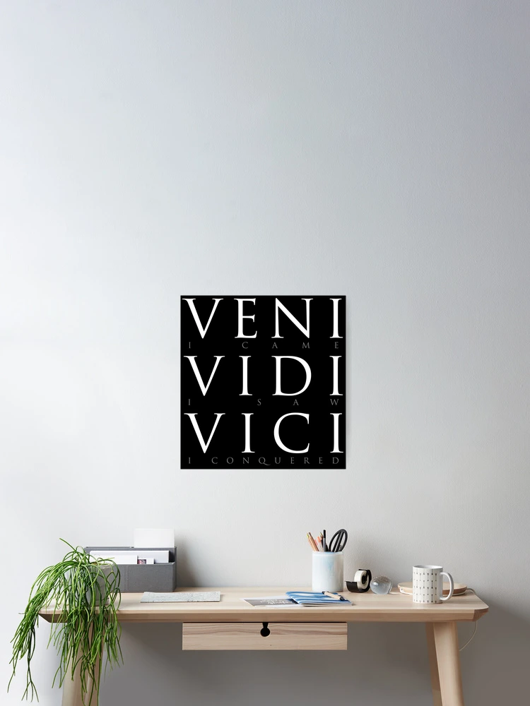 Veni Vidi Vici Posters - CafePress