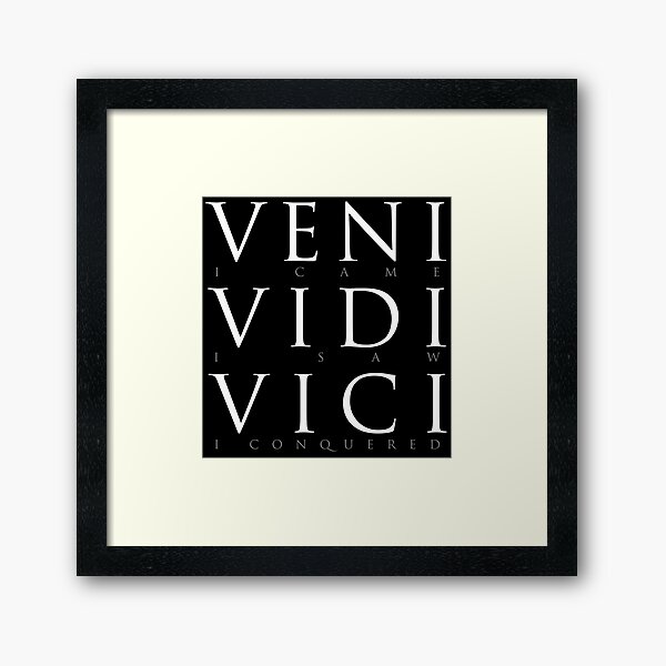 Veni Vidi Vici Greeting Card for Sale by Elvin Dantes