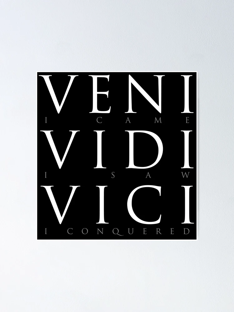 Veni Vidi Vici Posters - CafePress