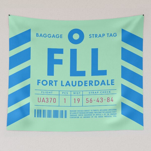 Item preview, Luggage Tag D - FLL Fort Lauderdale USA designed and sold by VoodooCircus.