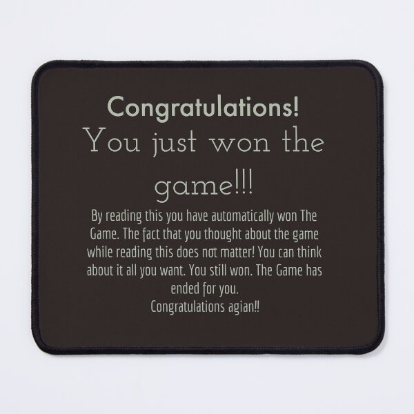 Item preview, You won the game designed and sold by Veritas2816.
