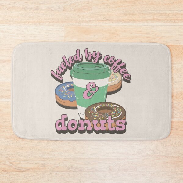 Item preview, Pink Fueled By Coffee And Donuts Fun Slogan designed and sold by TrulyEpoque.