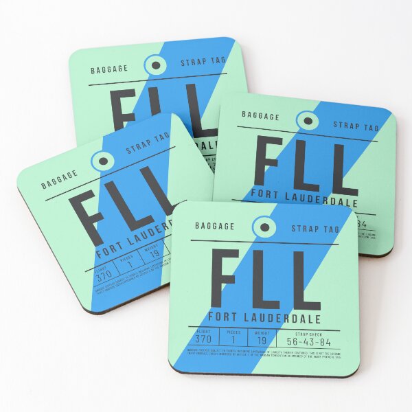 Item preview, Luggage Tag E - FLL Fort Lauderdale USA designed and sold by VoodooCircus.