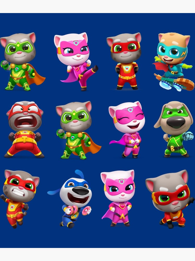 "Talking tom and friends " Poster for Sale by BeautyLaneMerch Redbubble