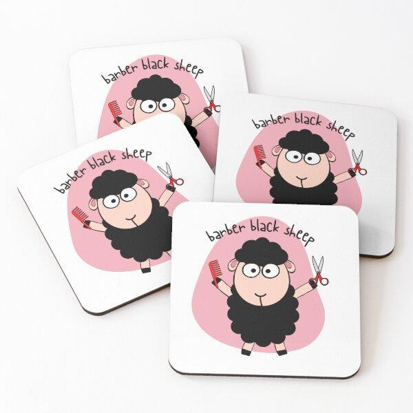 Item preview, Barber black sheep - Animal pun designed and sold by The Agreeable Raven.