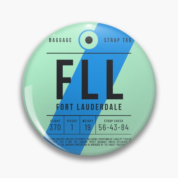 Item preview, Luggage Tag E - FLL Fort Lauderdale USA designed and sold by VoodooCircus.