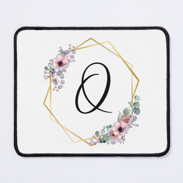 Item preview, Monogram Letter Q | Lilac Flowers with Golden Edges designed and sold by JustSeasons.