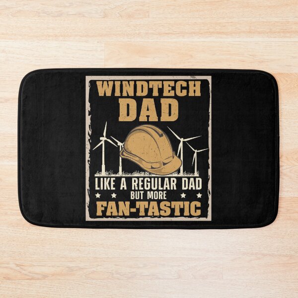 Item preview, Windtech Dad Fan-tastic Funny Wind Turbine Technician designed and sold by StrongShirts.