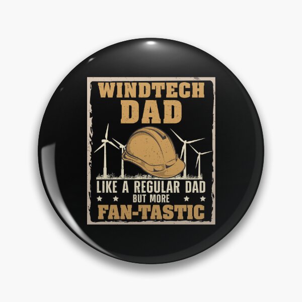 Item preview, Windtech Dad Fan-tastic Funny Wind Turbine Technician designed and sold by StrongShirts.