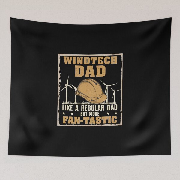 Item preview, Windtech Dad Fan-tastic Funny Wind Turbine Technician designed and sold by StrongShirts.