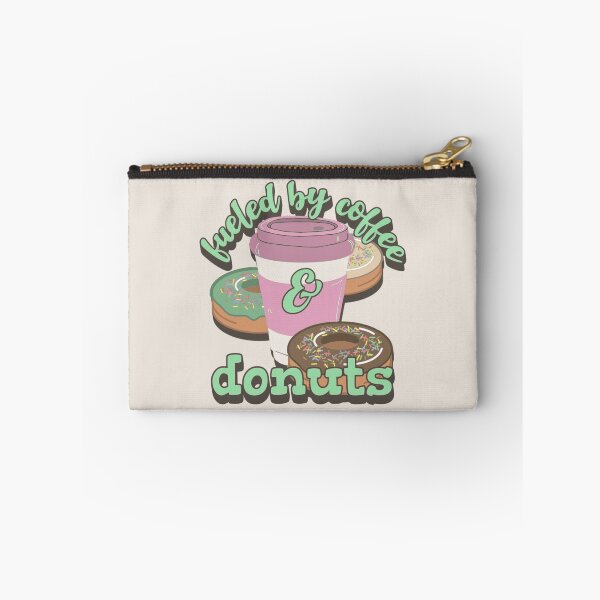 Item preview, Green Fueled By Coffee And Donuts Fun Slogan designed and sold by TrulyEpoque.