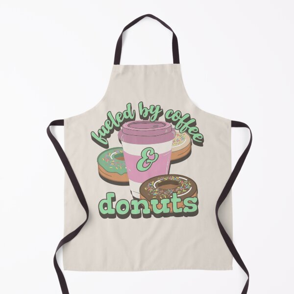 Item preview, Green Fueled By Coffee And Donuts Fun Slogan designed and sold by TrulyEpoque.