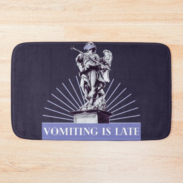 Item preview, Vomiting is Late - Weird Funny Bad Translation designed and sold by raspberry-tea.