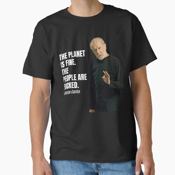 Aperçu de l'œuvre Cadeau drôle pour les fans de George Carlin, critique social de Carlin créée et vendue par ValentinoRitter.