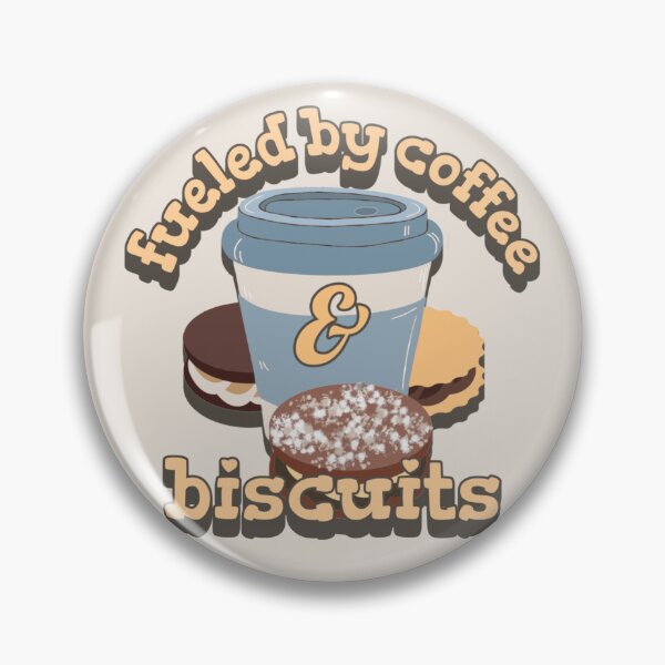 Item preview, Yellow Fueled By Coffee And Biscuits Fun Slogan designed and sold by TrulyEpoque.