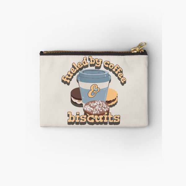 Item preview, Yellow Fueled By Coffee And Biscuits Fun Slogan designed and sold by TrulyEpoque.