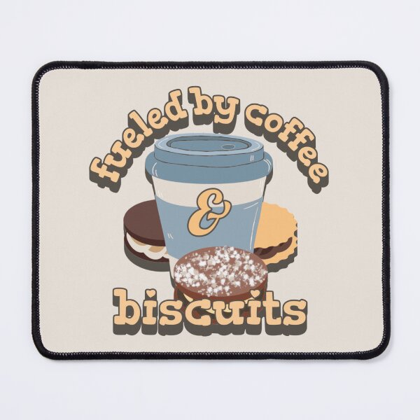 Item preview, Yellow Fueled By Coffee And Biscuits Fun Slogan designed and sold by TrulyEpoque.