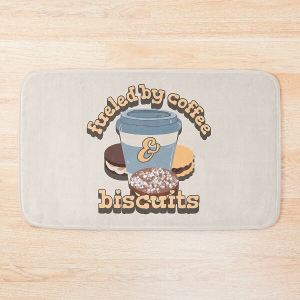 Item preview, Yellow Fueled By Coffee And Biscuits Fun Slogan designed and sold by TrulyEpoque.