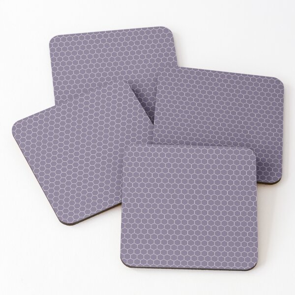 Item preview, Dark Pastel Purple Honeycomb Pattern designed and sold by Saanis.