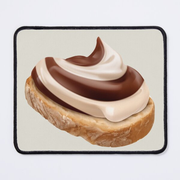 Item preview, Swirly Milk Chocolate and Vanilla Hazelnut Spread on Bread designed and sold by Alicia Chee.