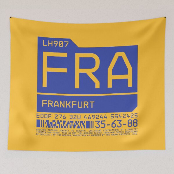 Item preview, Luggage Tag C - FRA Frankfurt Germany designed and sold by VoodooCircus.