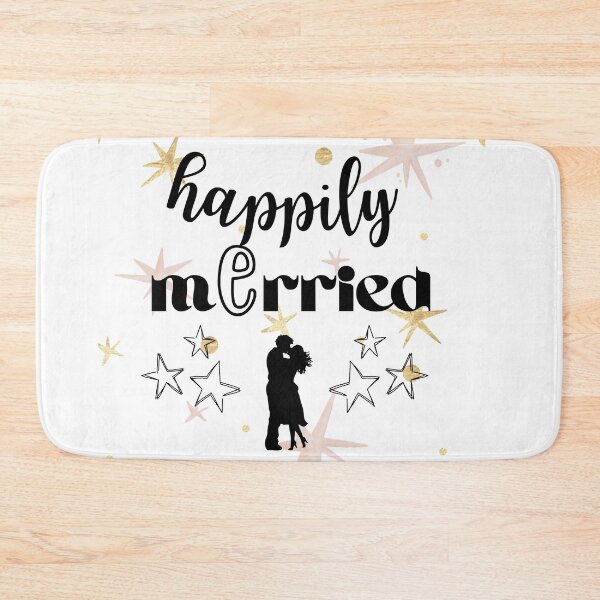 Item preview, Happily mErried, Newlyweds shirts designed and sold by HappyVibesAlert.