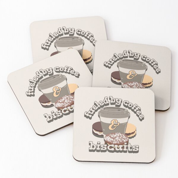 Item preview, Fueled By Coffee And Biscuits Fun Slogan designed and sold by TrulyEpoque.