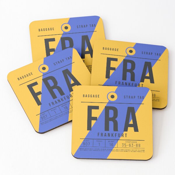 Item preview, Luggage Tag E - FRA Frankfurt Germany designed and sold by VoodooCircus.