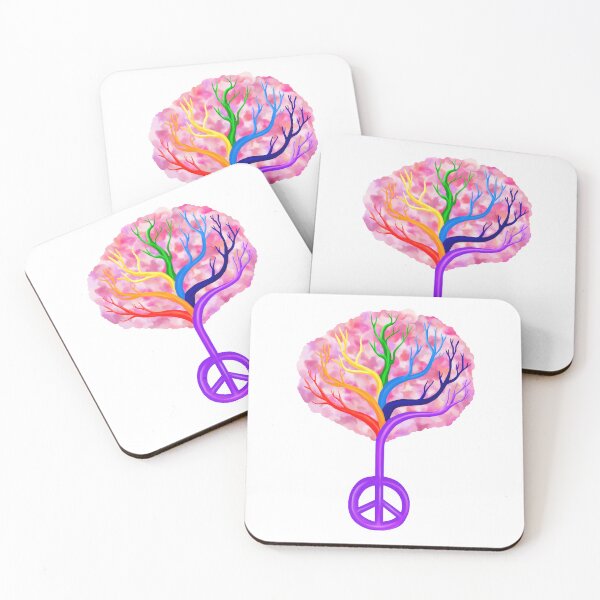 Item preview, Cherry Blossom Rainbow Peace Tree designed and sold by Deborah Camp.