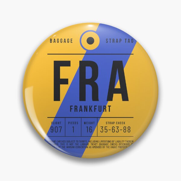 Item preview, Luggage Tag E - FRA Frankfurt Germany designed and sold by VoodooCircus.