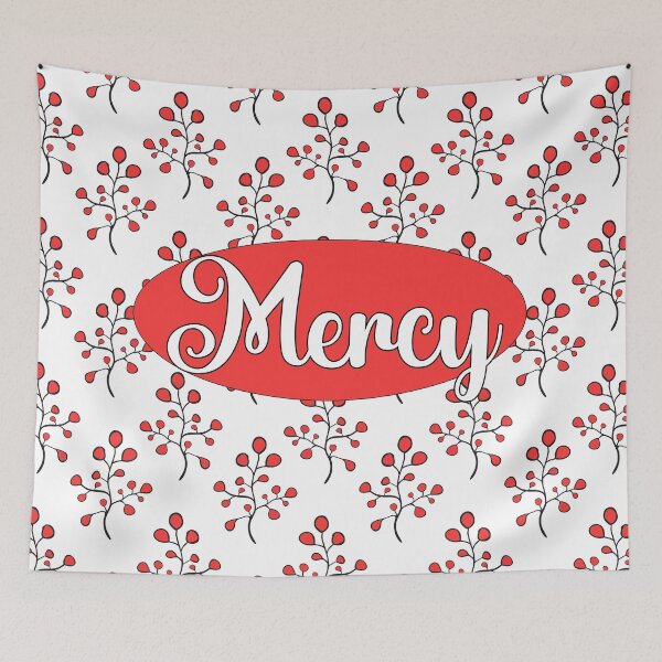 Item preview, Grace and Mercy red 2 designed and sold by i-cottagedesign.