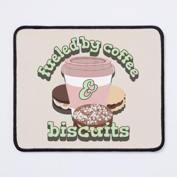 Item preview, Pastel Green Fueled By Coffee And Biscuits Fun Slogan designed and sold by TrulyEpoque.