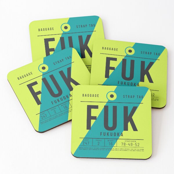 Item preview, Luggage Tag E - FUK Fukuoka Japan designed and sold by VoodooCircus.