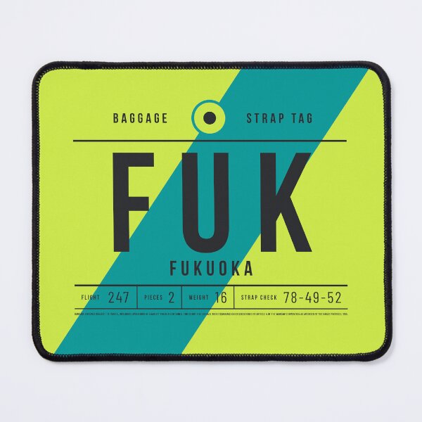 Item preview, Luggage Tag E - FUK Fukuoka Japan designed and sold by VoodooCircus.