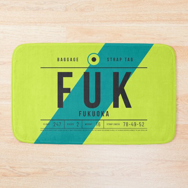 Item preview, Luggage Tag E - FUK Fukuoka Japan designed and sold by VoodooCircus.