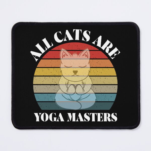 Item preview, All Cats Are Yoga Masters, Meditation designed and sold by AUB-Designs.