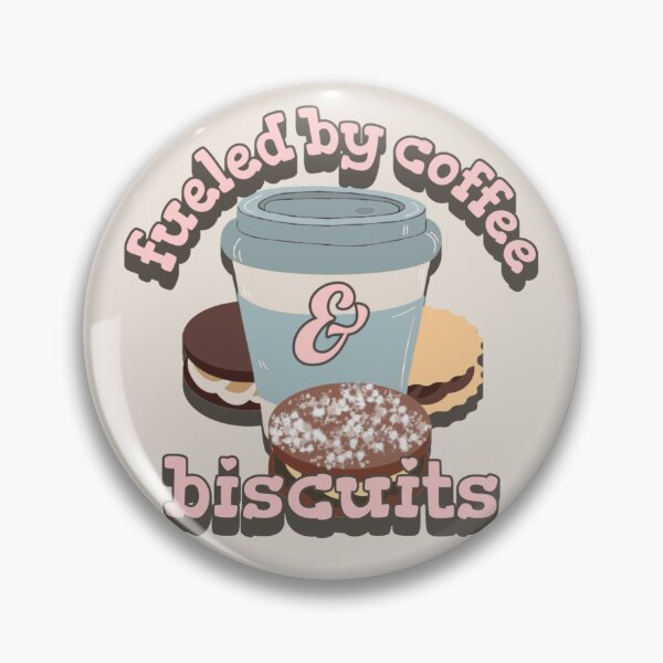 Item preview, Pastel Pink Fueled By Coffee And Biscuits Fun Slogan designed and sold by TrulyEpoque.