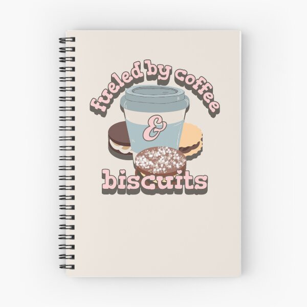 Item preview, Pastel Pink Fueled By Coffee And Biscuits Fun Slogan designed and sold by TrulyEpoque.