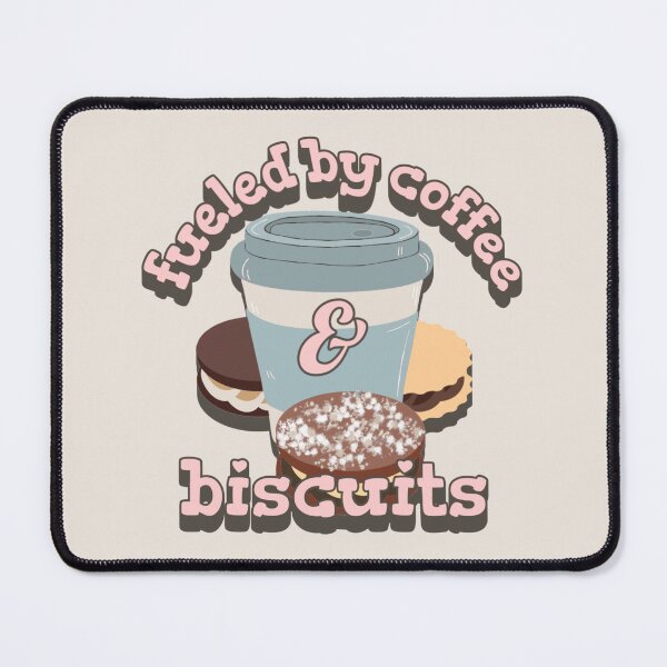 Item preview, Pastel Pink Fueled By Coffee And Biscuits Fun Slogan designed and sold by TrulyEpoque.