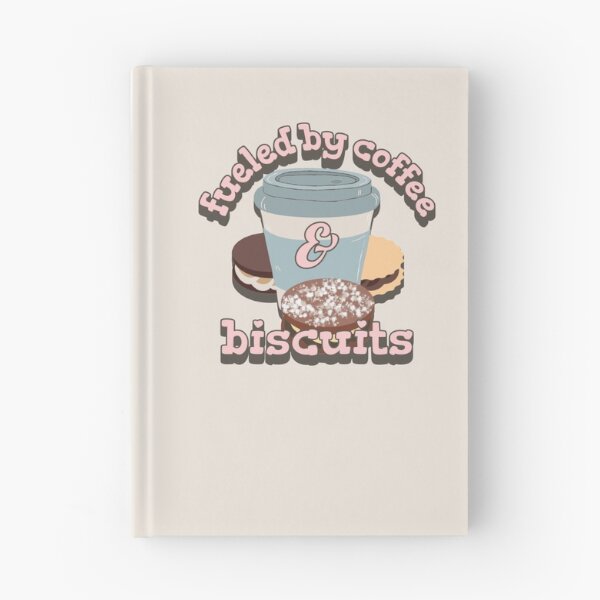 Item preview, Pastel Pink Fueled By Coffee And Biscuits Fun Slogan designed and sold by TrulyEpoque.