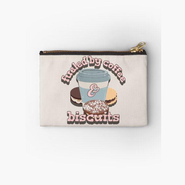 Item preview, Pastel Pink Fueled By Coffee And Biscuits Fun Slogan designed and sold by TrulyEpoque.