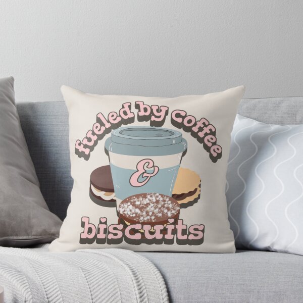 Item preview, Pastel Pink Fueled By Coffee And Biscuits Fun Slogan designed and sold by TrulyEpoque.